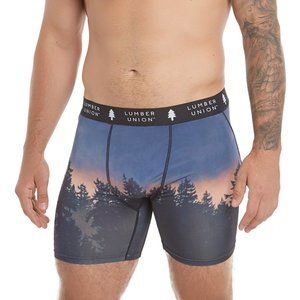 Tagless Soft Stretch Spandex Boxer Briefs - Dusk